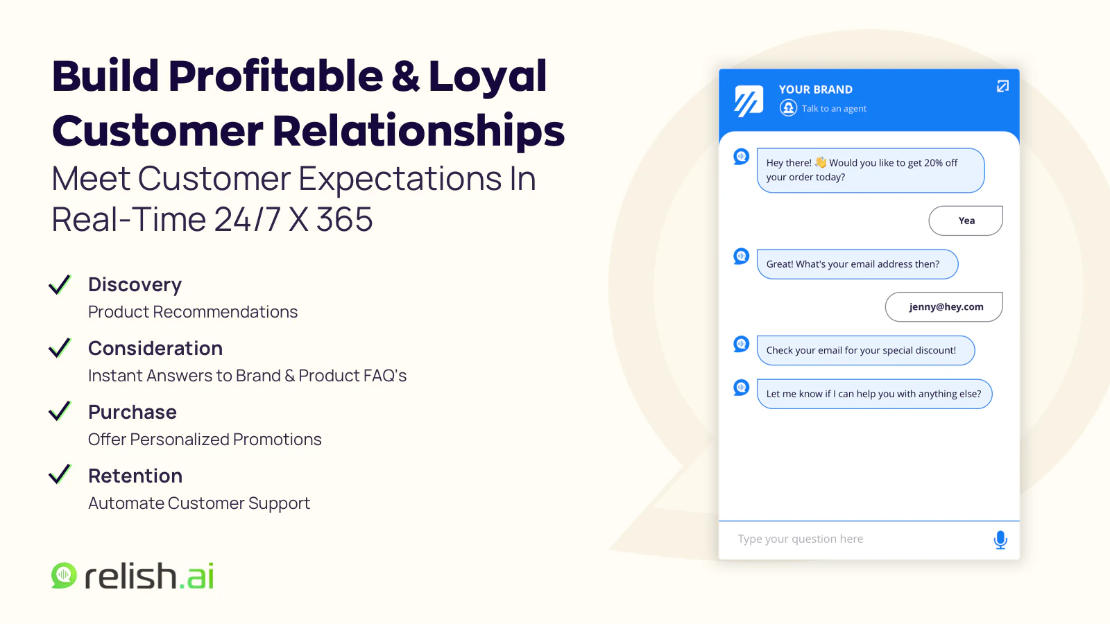screenshot of Relish AI